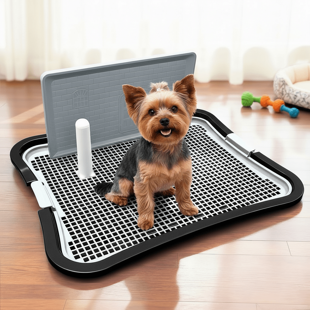 TEMU Plateau d'apprentissage pour chien plat, antidérapant, durable et facile à nettoyer - Design à grille, anti-éclaboussures, lavable avec