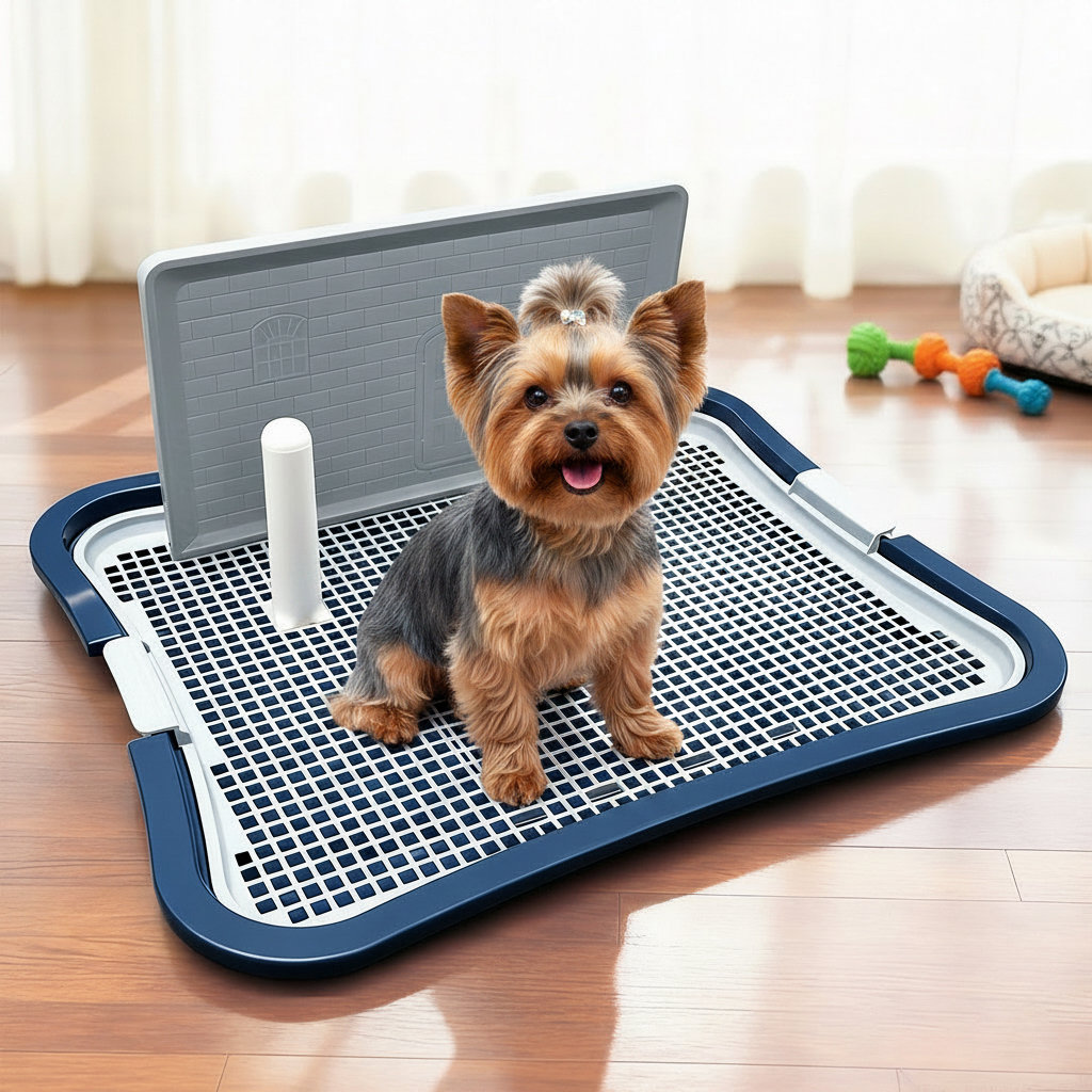 TEMU Plateau d'apprentissage pour chien plat, antidérapant, durable et facile à nettoyer - Design à grille, anti-éclaboussures, lavable avec