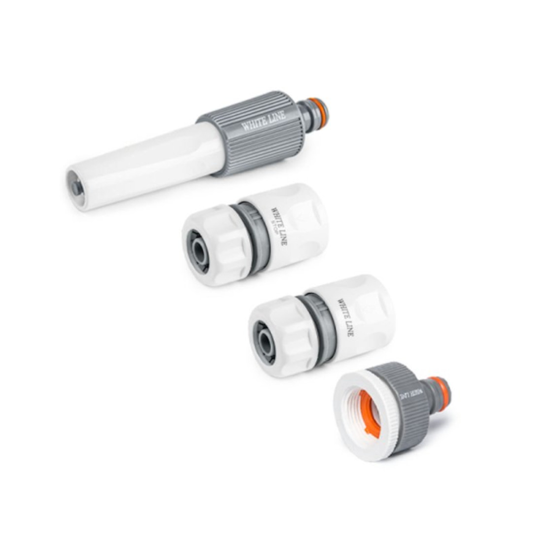 4-part Garden Hose Set 1/2" White Line