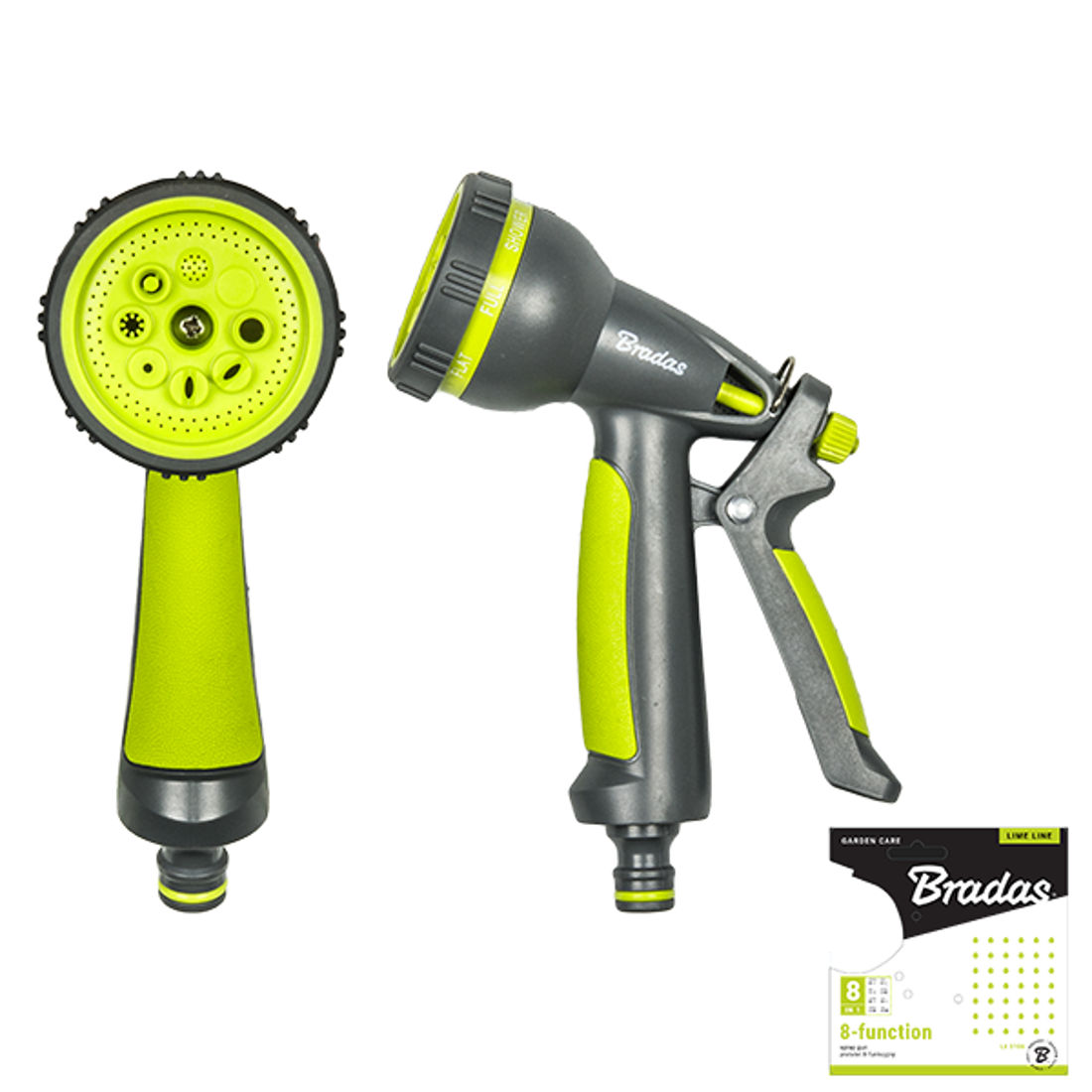 Lime Edition Garden Shower With 8 Functions