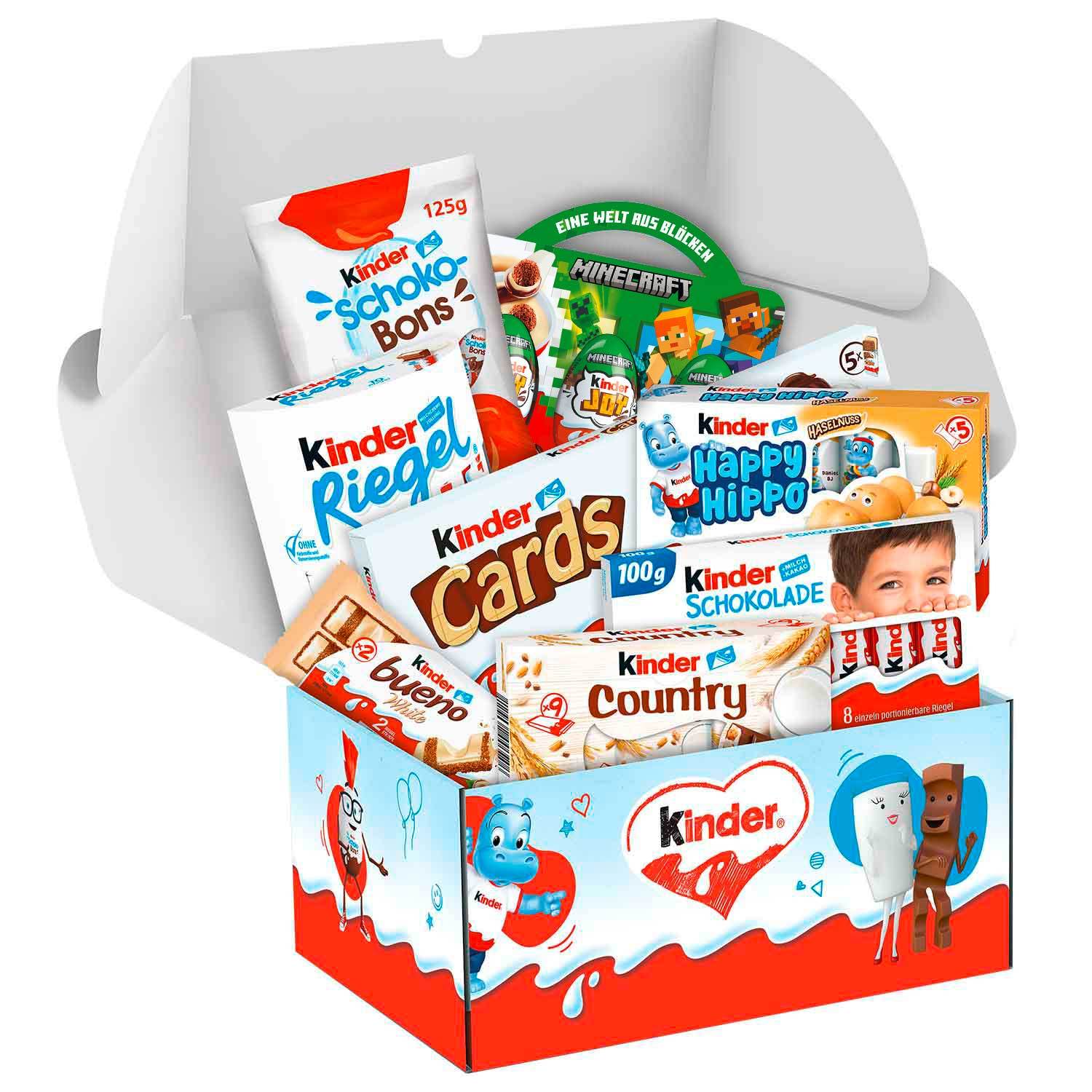 Image of Kids' Candy Gift Box, Large Selection With Chocolate Bons, Bueno, Country, Happy Hippo, Joy And More