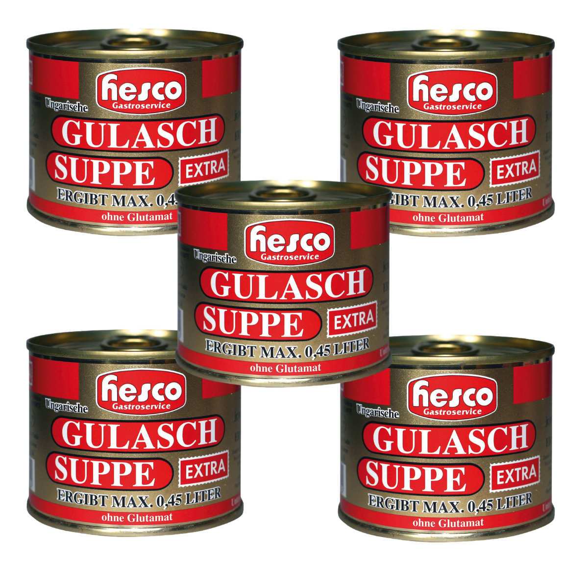 Image of He's Hungarian Goulash Soup Extra Concentrate 5 Cans 1060ml