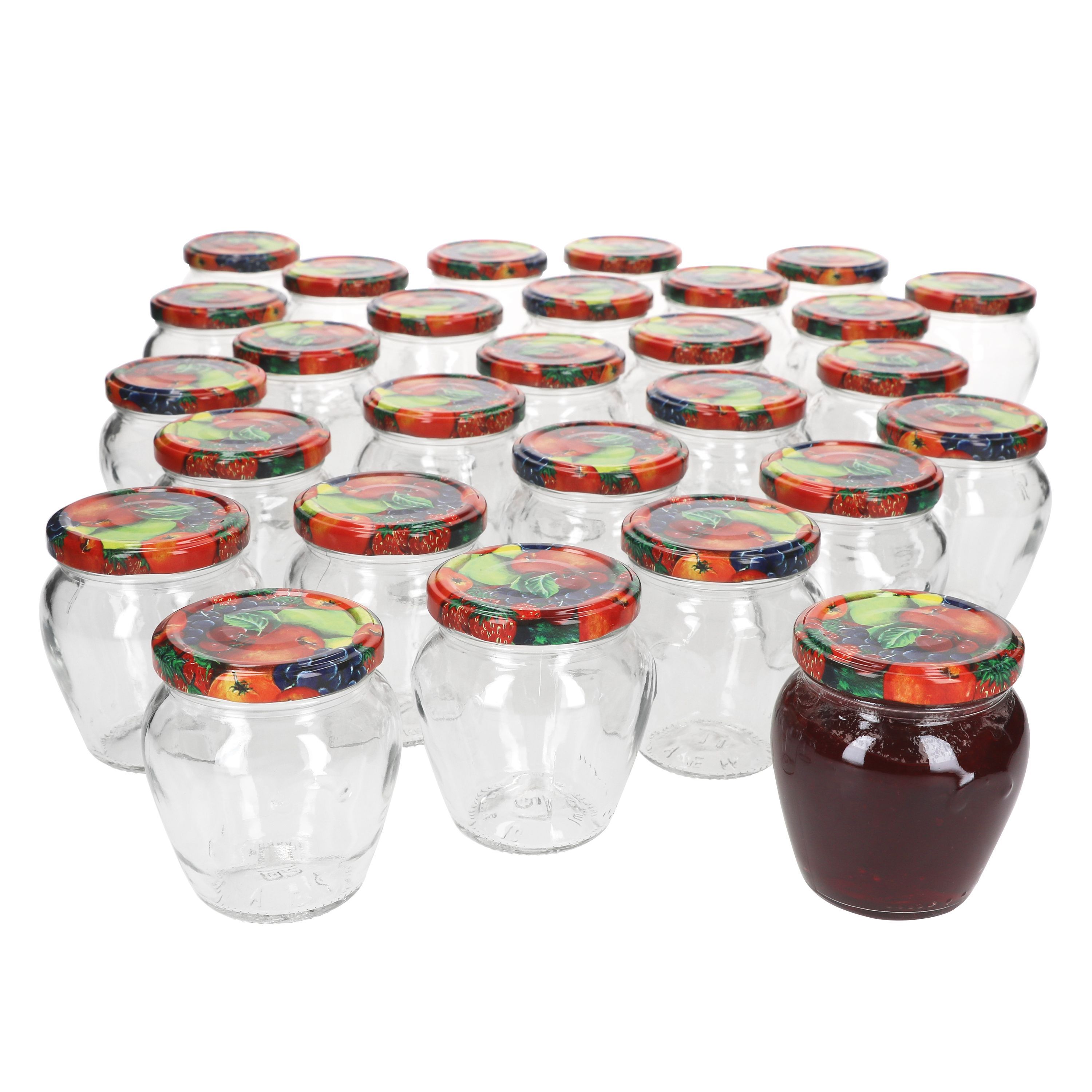 75-piece Set 212ml Jam Jars With Lids, -off To 63 Jars For Jam