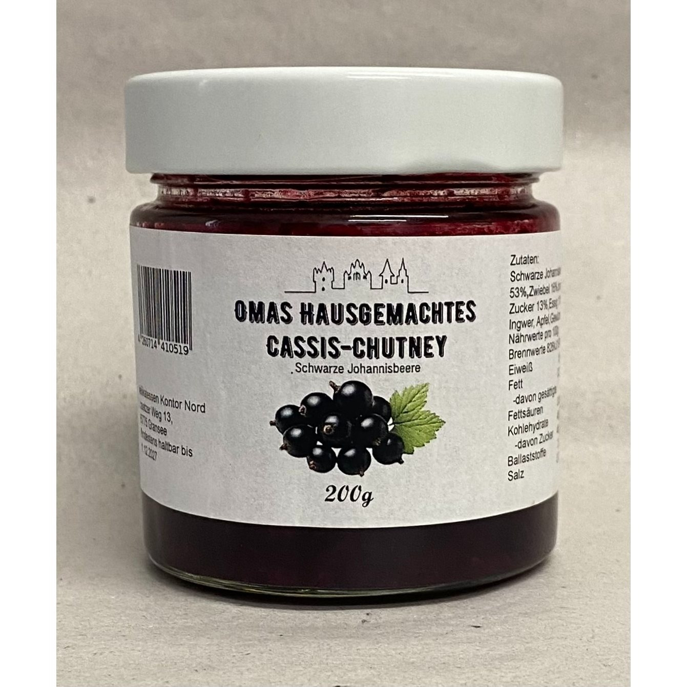 Grandma's Homemade Cassis Chutney 200g
