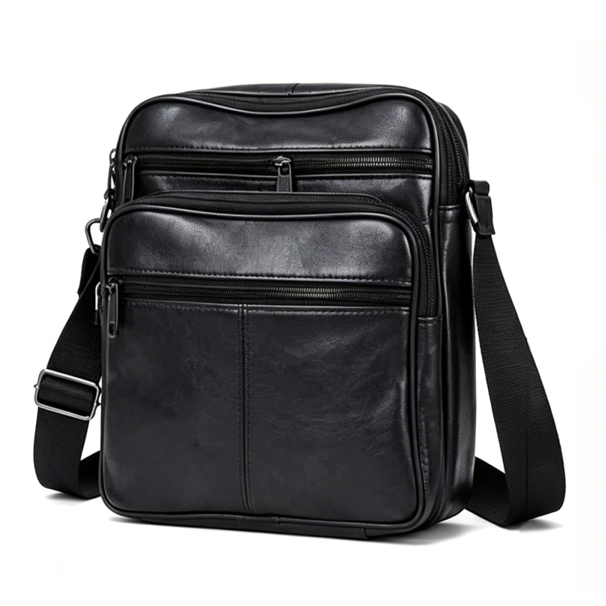 Leather Shoulder Bag, Retro Crossbody Bag, 9.06in X 8.66in
