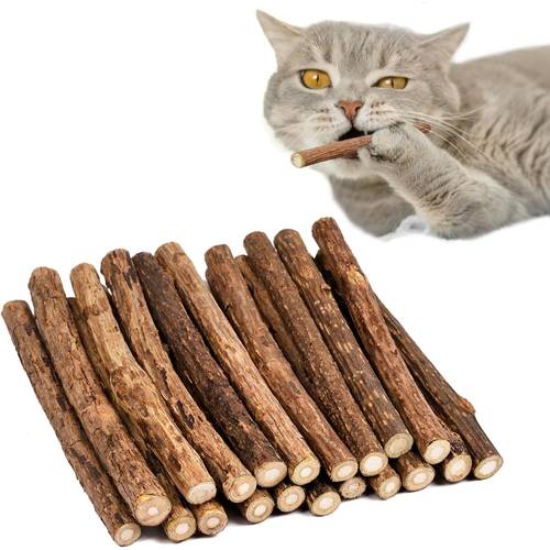palo para 20 pcs juguete para masticar y dental de gatos, 8- mm 12cm