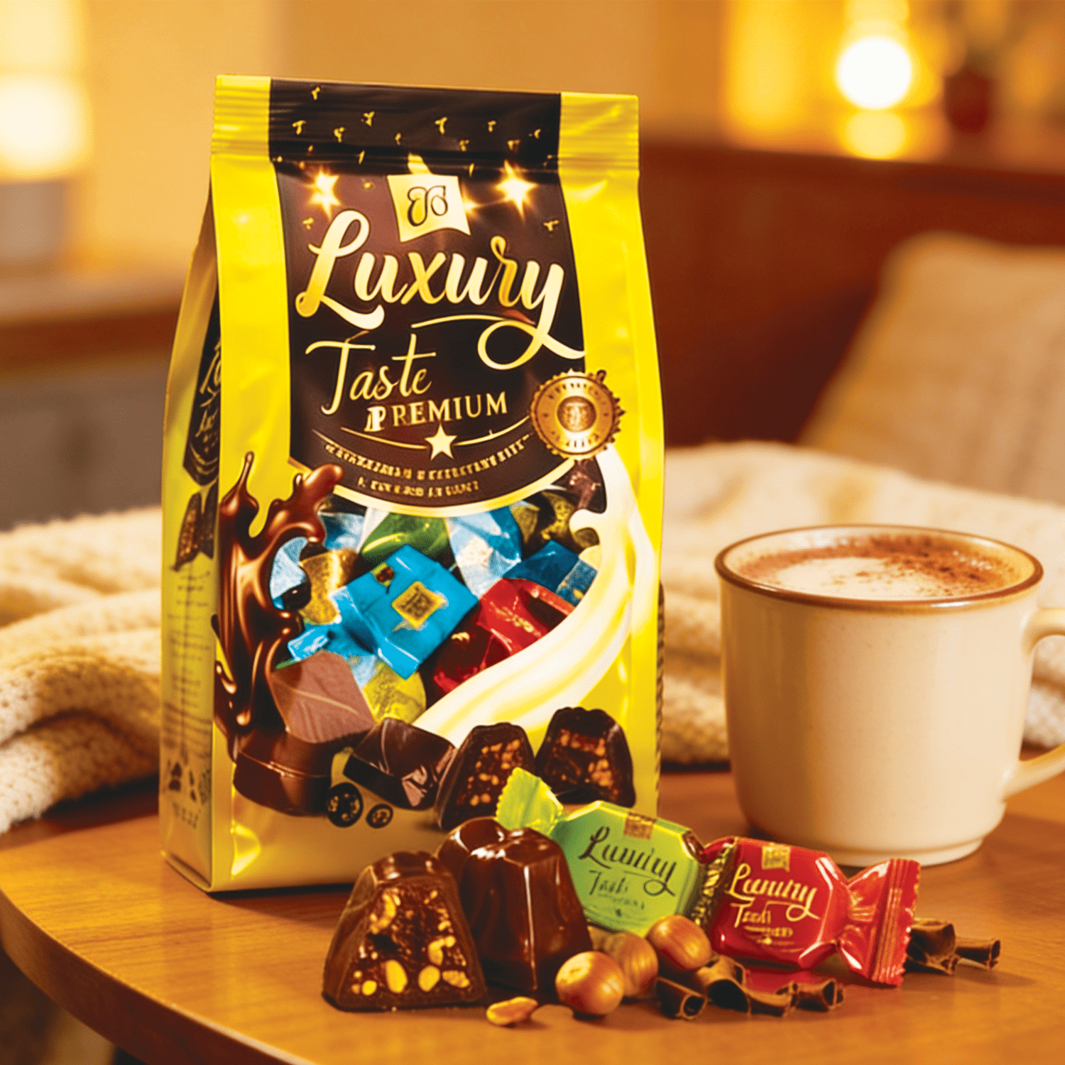 Image of Elif Luxury Twist Special 700g – Filled Chocolate Candies In Cocoa Butter Glaze