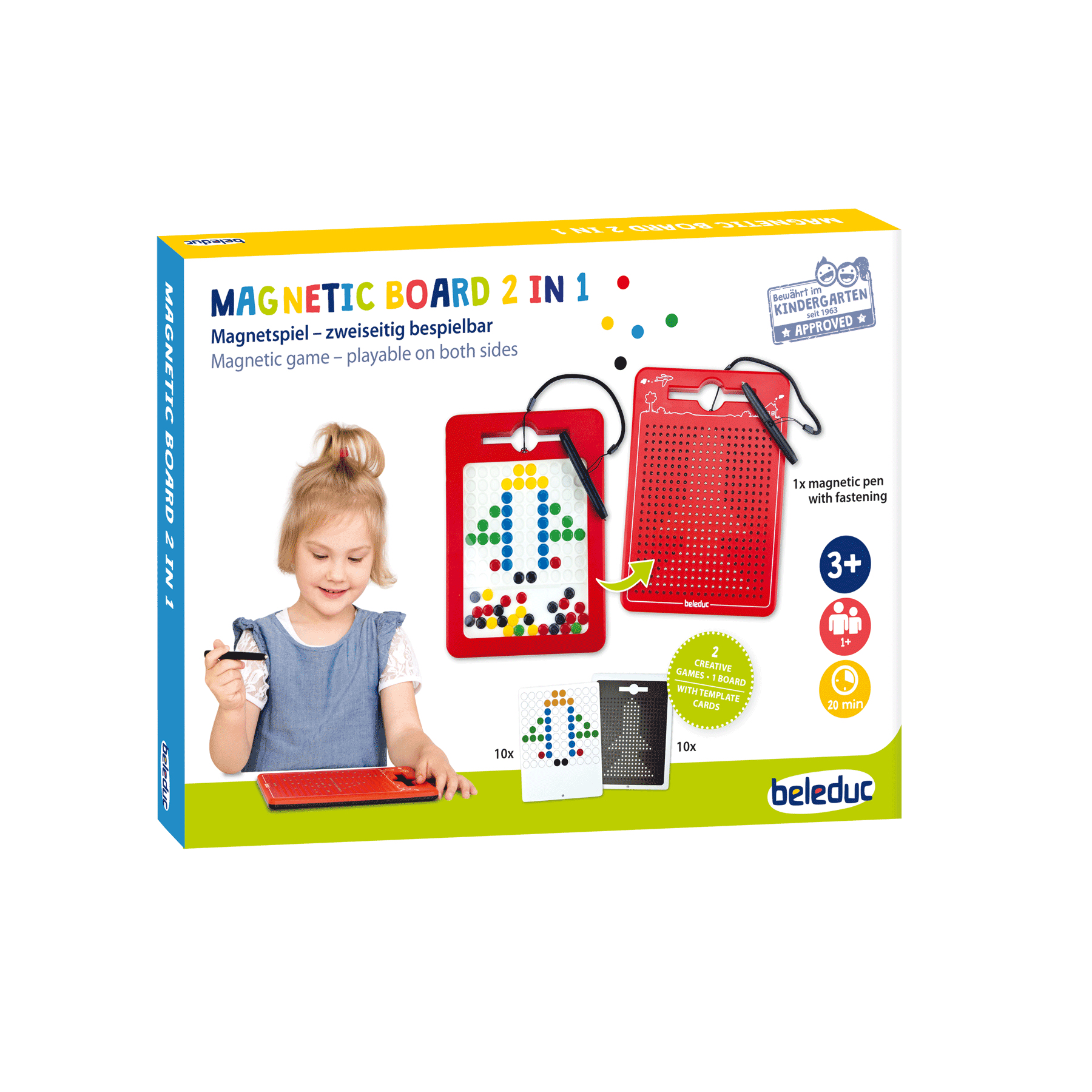 Image of Magnetic Board 2 In 1 - Double-sided Magnet Game - With Balls + Tokens