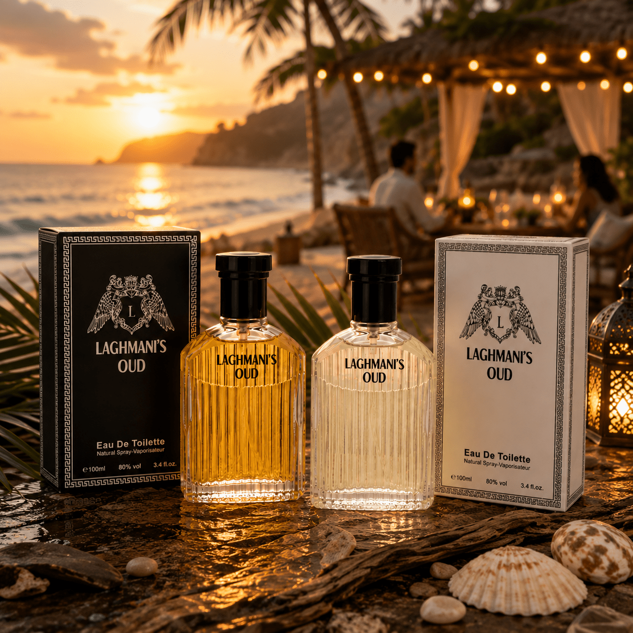 TEMU Perfume For Man – 's Oud Black Pour Homme And Oud White Duo 100ml X 2 Edt Deep Fresh Oriental Blend As 's Perfume With Smoky And Aromatic
