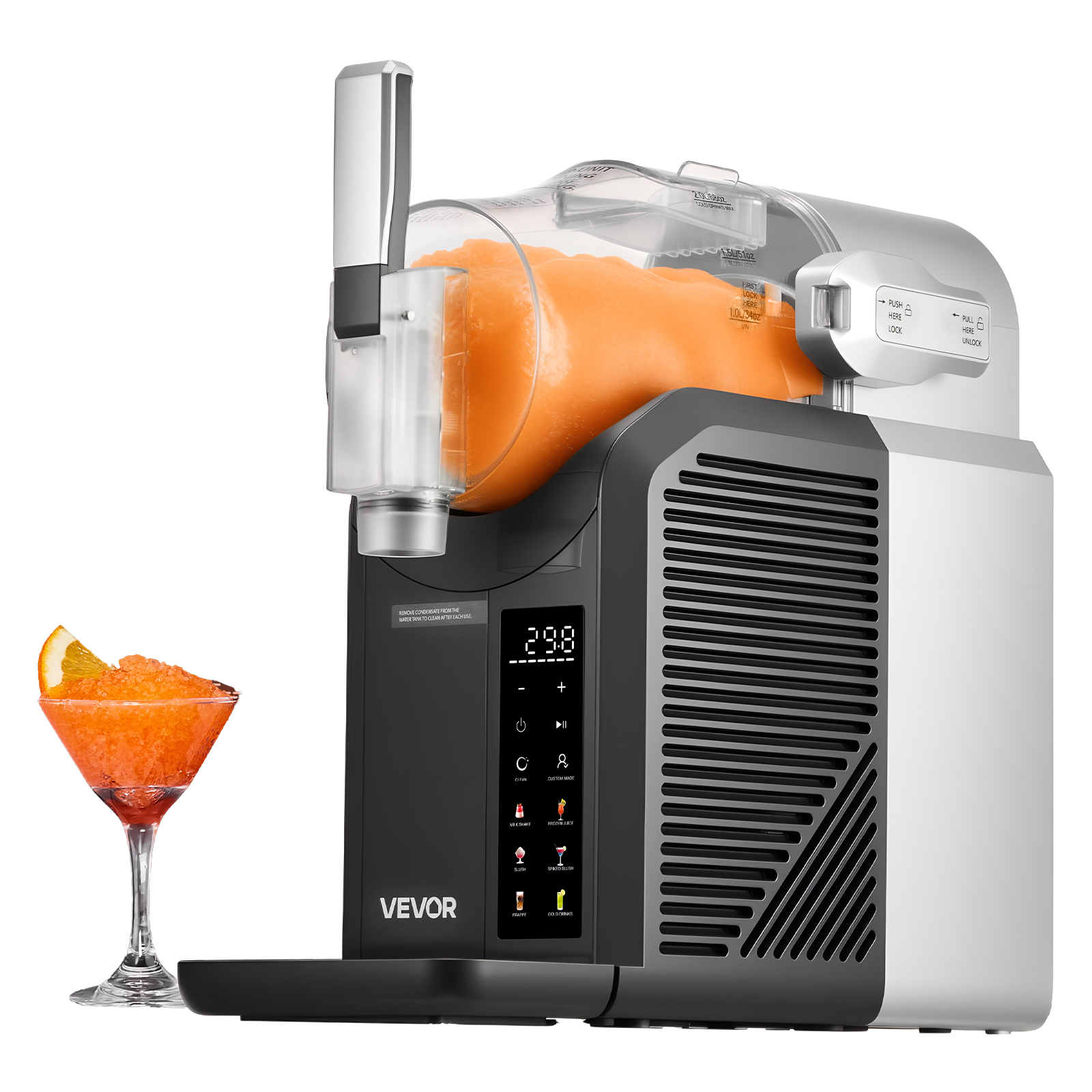 Slushie Machine, 2l Needed Slushy Machine For Home, Drink Maker With 6 Programs, Margarita Machine With Self-cleaning, Margaritas, Frappés, , And More