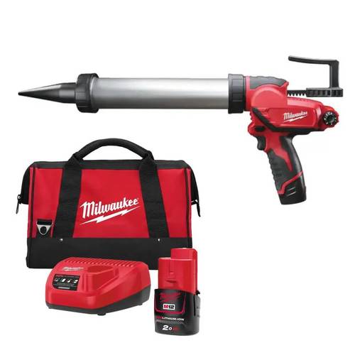 m12pcg 400a 201b 12v sub compact caulk gun kit 400ml and application tool cordless caulking gun with battery and charger