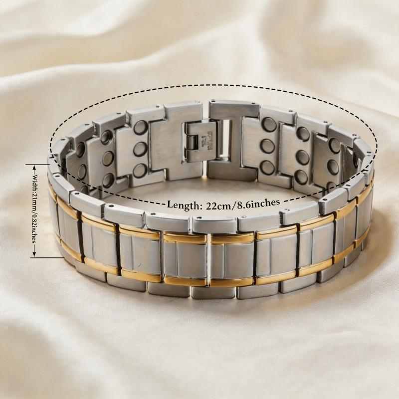 TEMU Mens Copper Bracelet 6 Colors Adjustable Link Wristband Gift