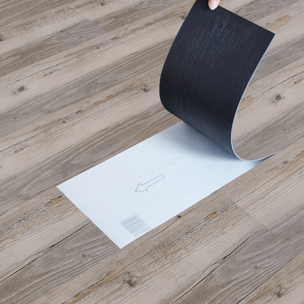 Image of Self-adhesive Vinyl Flooring - 5m², 36 Tiles, 91.5x15.2cm Grained Plank Effect Waterproof Pvc Floor Tiles For Living Room, Bathroom, Kitchen, Bedroom, Home Office