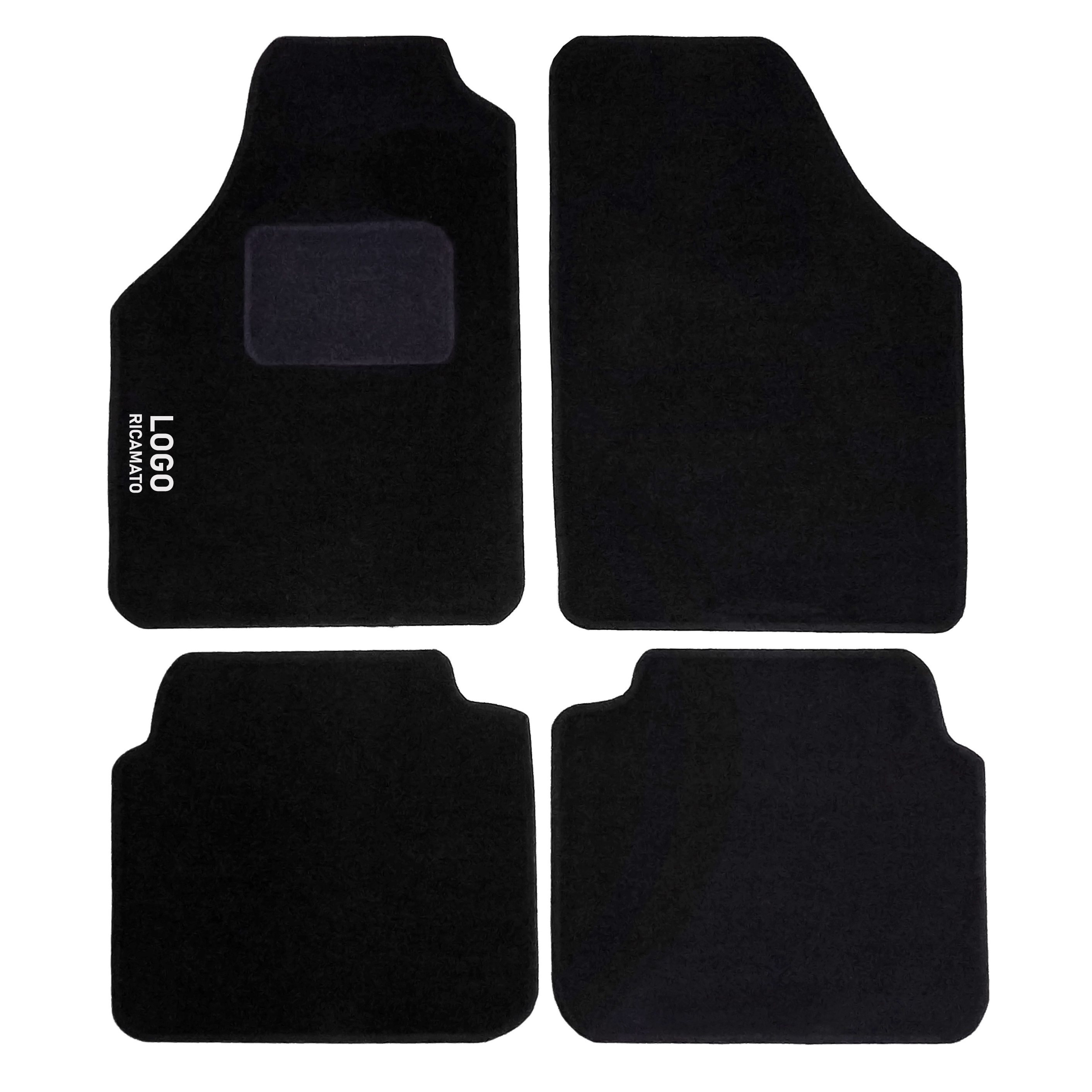 TEMU Tappetini Auto Compatibili con (2004-2012), in Moquette , Set Completo 4 Pezzi con Battitacco e Bordatura , Antiscivolo con Fissaggio a Strappo,