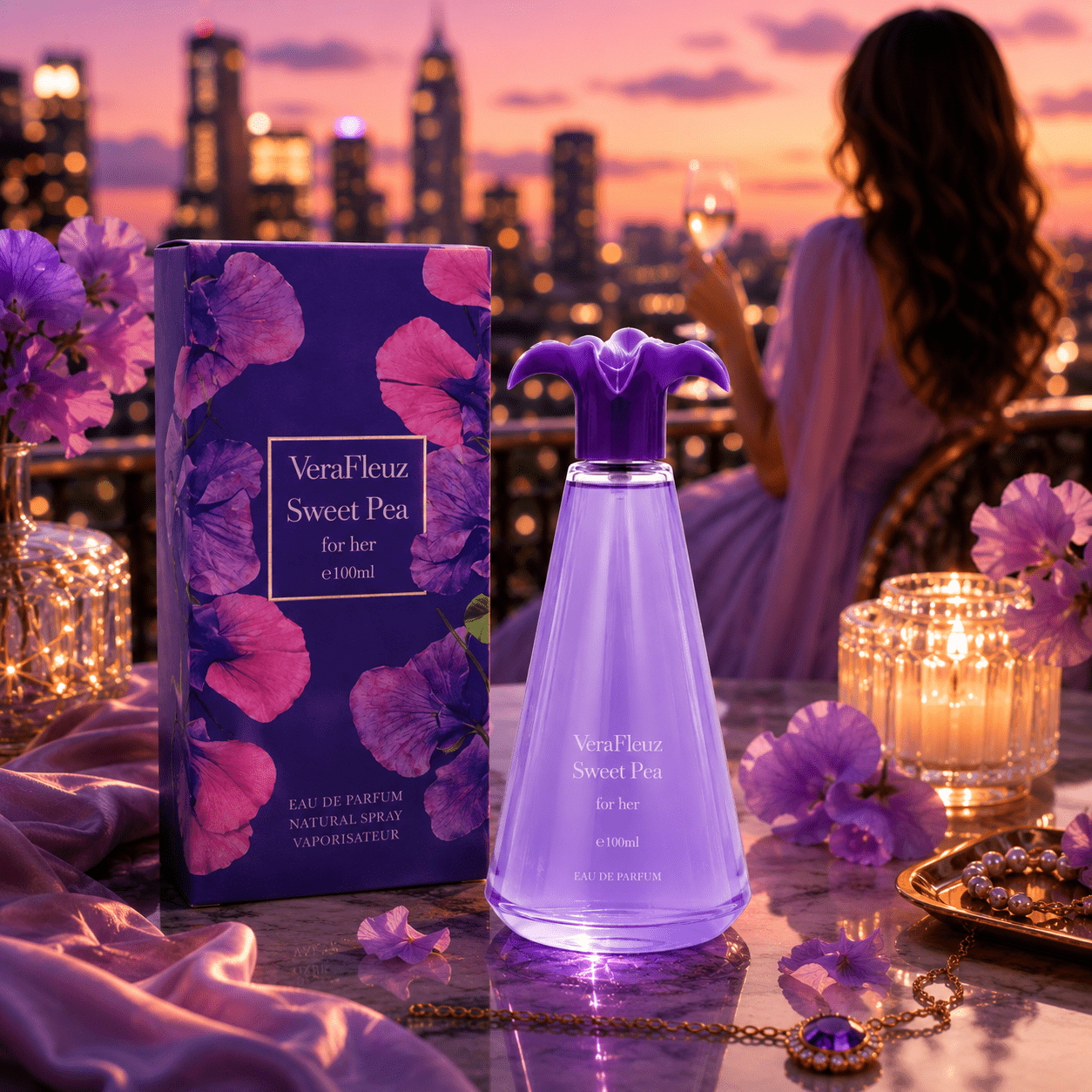 TEMU Perfume For Women – Verafleuz Sweet Pea For Her E100ml Soft Blend Delicate Blossoms And , As A Perfume For Ladies With A Feminine Aura, This