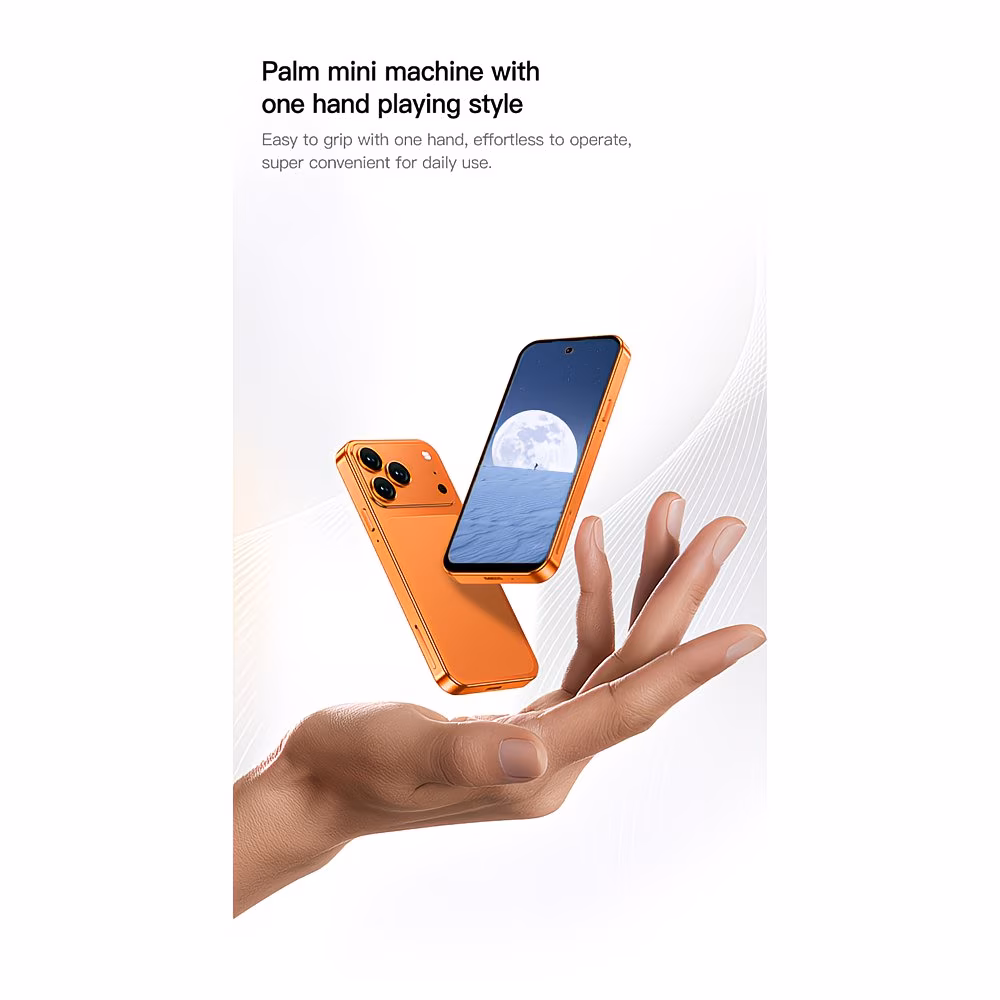 smartphone a19 pro mini 4g sbloccato di dimensioni tascabili , display hd da 3.0 pollici, telefono cellulare e portatile, memoria 3+64gb, standby, di con riconoscimento facciale, fotocamera integrata, gps, wi-fi, ricarica tipo-c, custodia per telefono abbinata, pellicola , auricolari e cavo , regalo di natale, capodanno e compleanno per e Dettagli dell'articolo 10