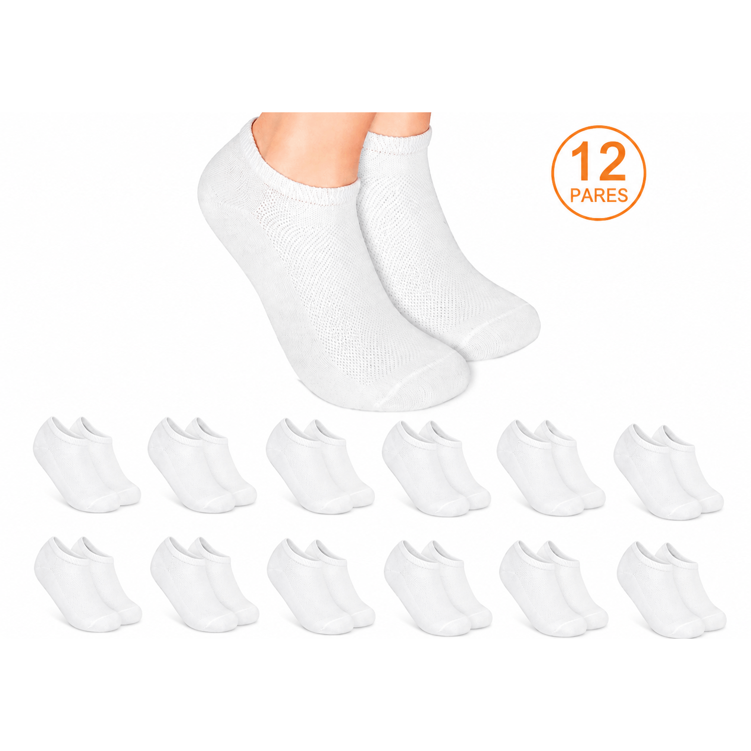 TEMU 12 (24 piezas) de Calcetines Tobilleros para Hombre, Tobilleros Transpirable y con Puntera Reforzada ideal para todas del año.