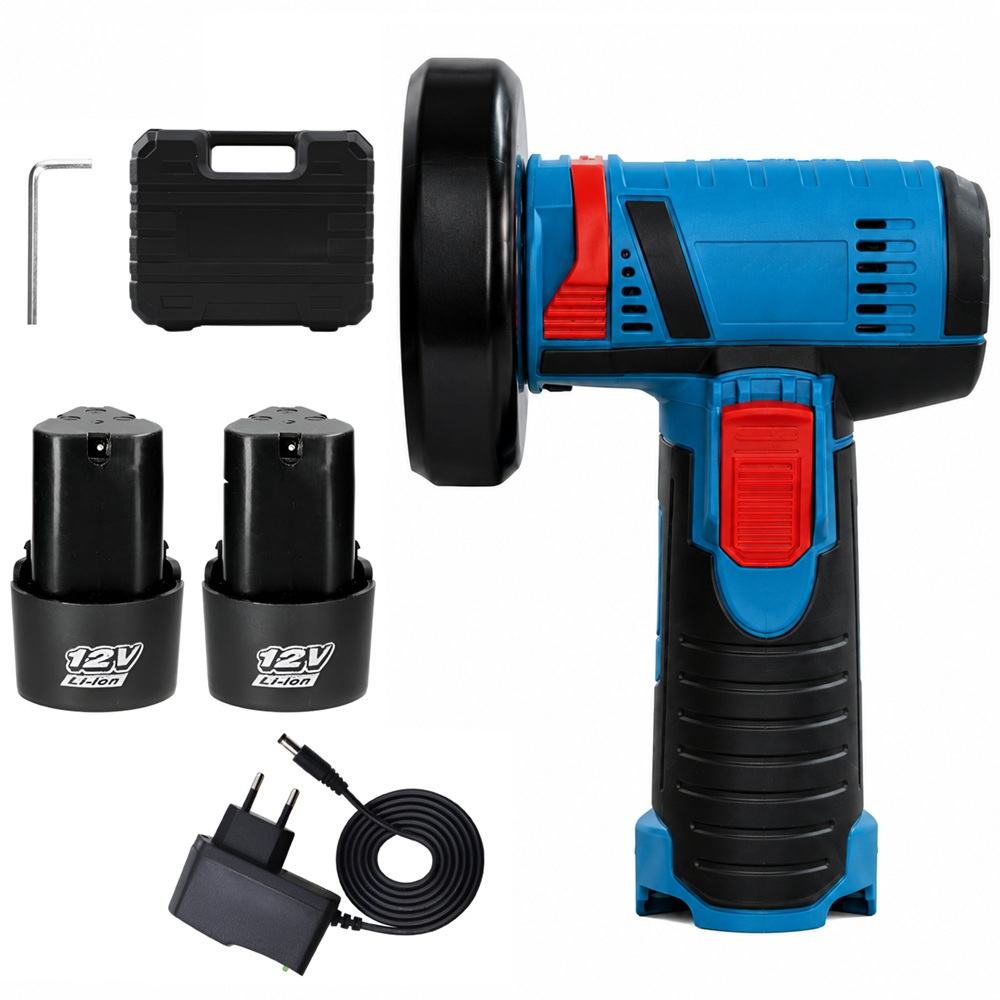 item picture rechargeable mini angle grinder with dual 12v batteries for polishing and sanding
