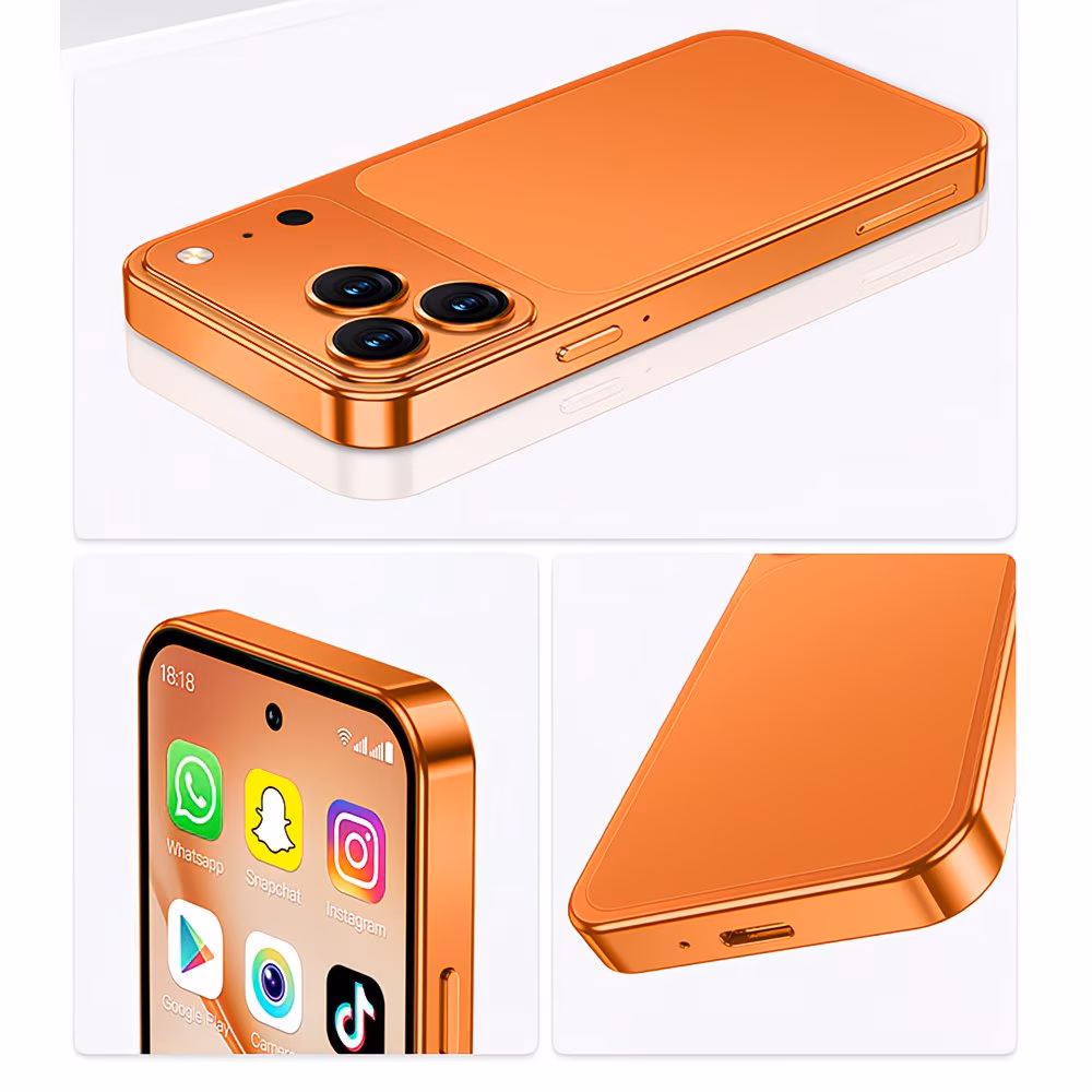 smartphone a19 pro mini 4g sbloccato di dimensioni tascabili , display hd da 3.0 pollici, telefono cellulare e portatile, memoria 3+64gb, standby, di con riconoscimento facciale, fotocamera integrata, gps, wi-fi, ricarica tipo-c, custodia per telefono abbinata, pellicola , auricolari e cavo , regalo di natale, capodanno e compleanno per e Dettagli dell'articolo 7