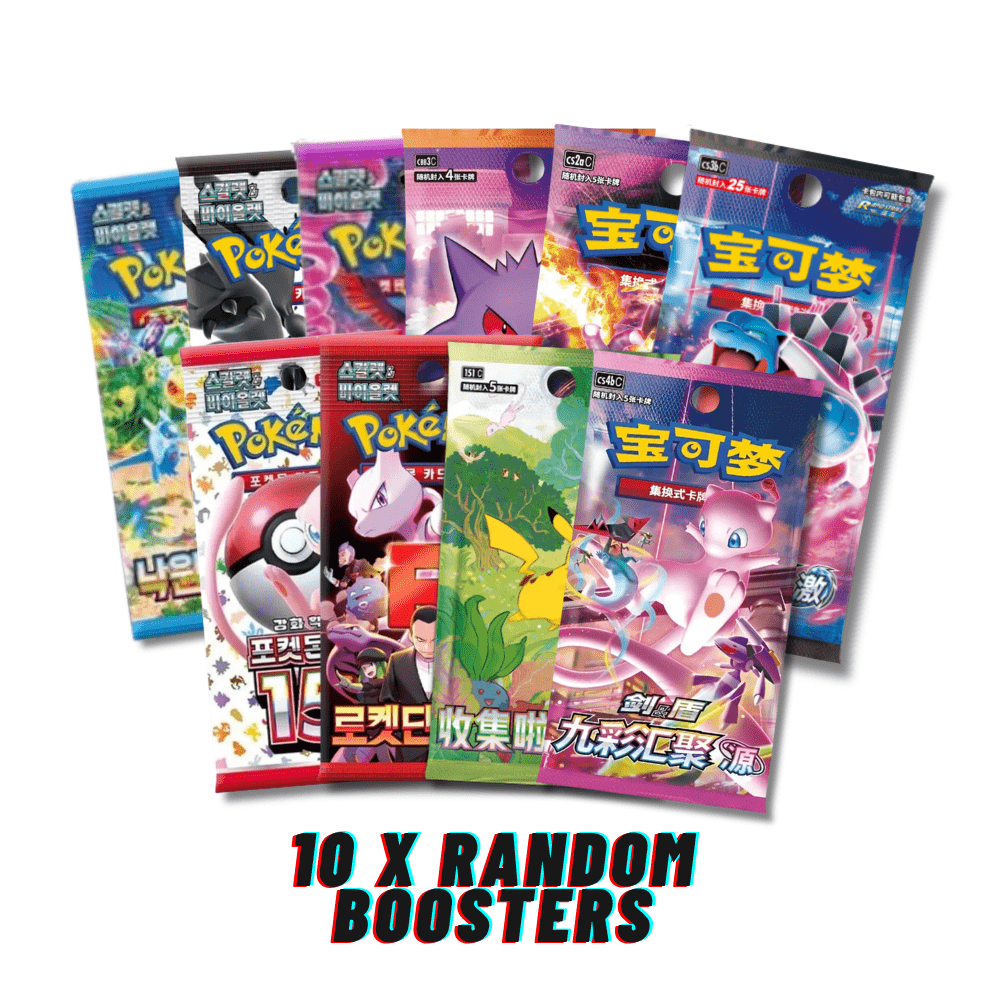 Image of Pokémon Tcg Mystery Booster Lot – Official Chinese Or Korean Booster Packs | | 3 / 5 / 10 / 15 Boosters | 100% Genuine & Sealed