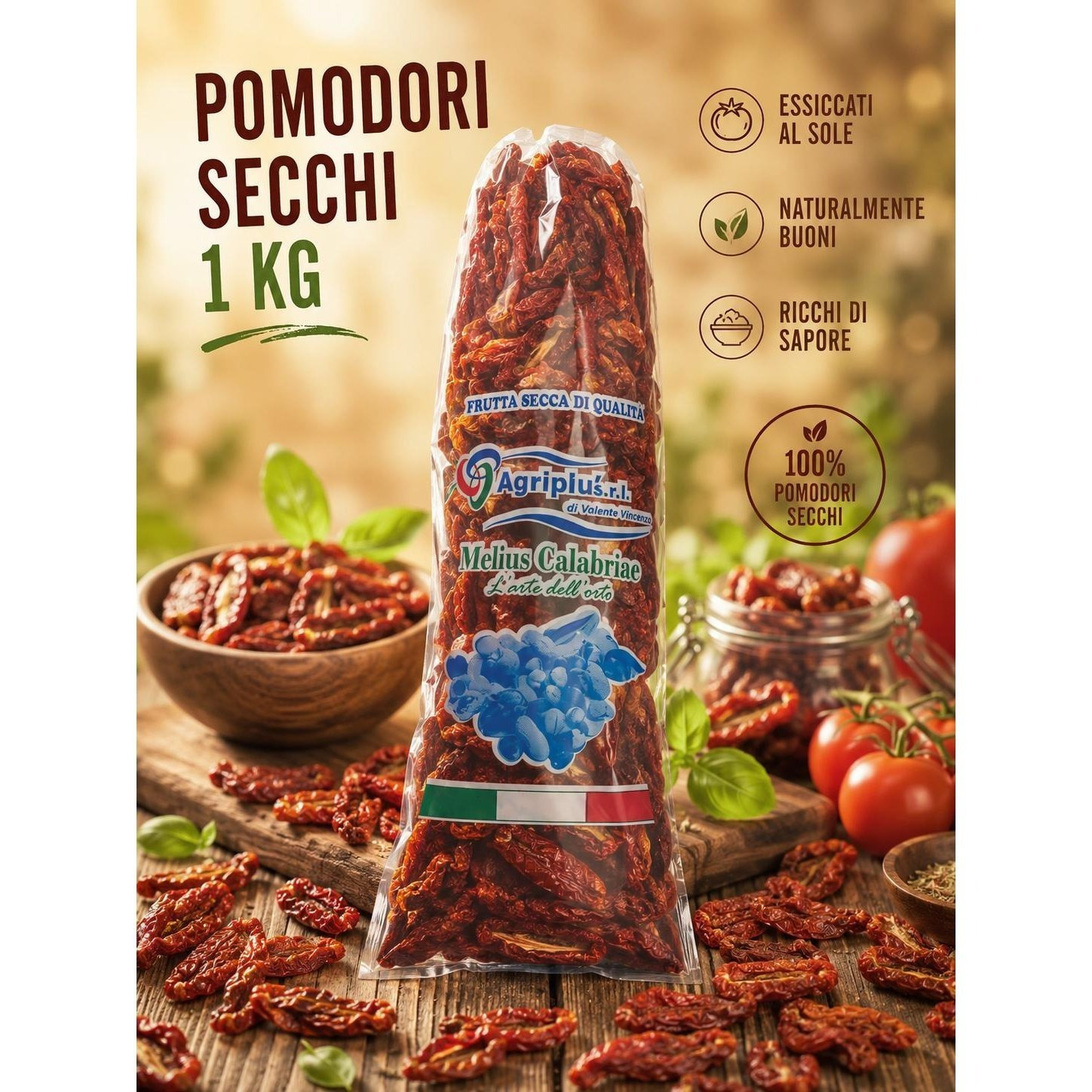 Selected Dried Tomatoes - 1kg Pack
