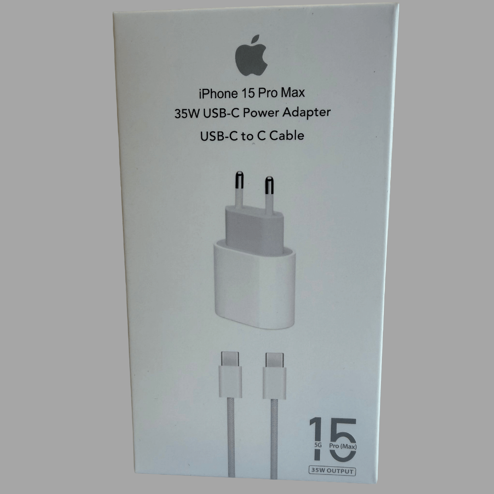 TEMU Original Usb-c 35w Power Adapter Fast Charger For Iphone 15 Pro Max 15 Plus 15 Pro 15 Ipad Pro Wall Charger Block Dual Port High Speed Pd