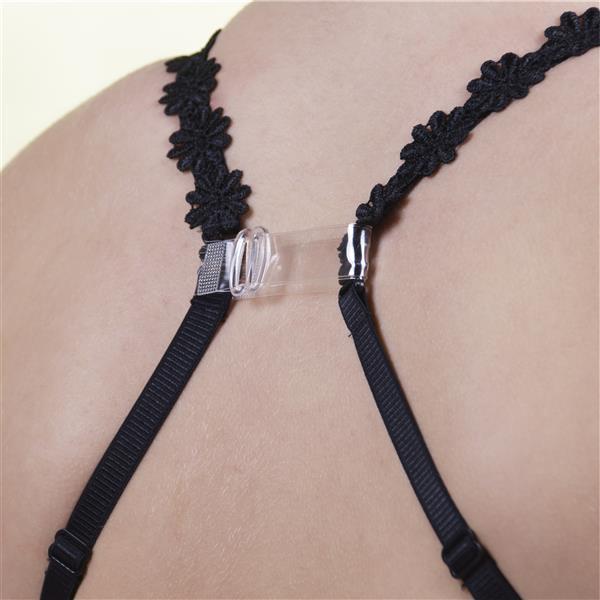 Adjustable Transparent Silicone Bra Strap Connector