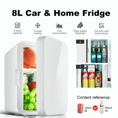portable mini fridge 8 fridge 12v mini fridge of hot and cold tightly locked temperature suitable for storage of beverages seafood fruits and vegetables lunch cosmetics and medicines the for bedroom and car small refrigerators