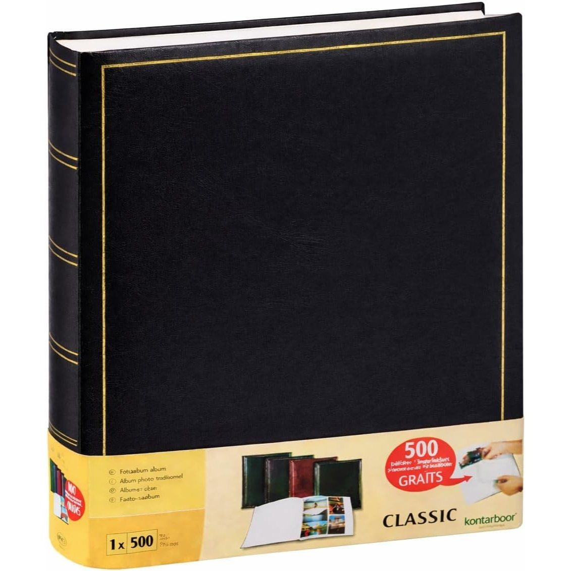 Jumbo Traditional Album 100 Pages For 500 10x15 Photos - Black
