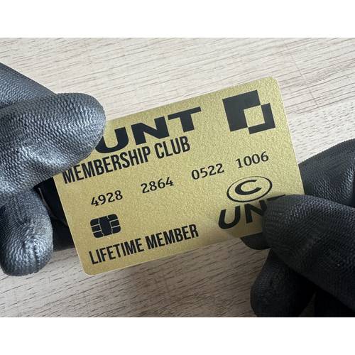 cu t membership novelty keepsake metallic plastic card