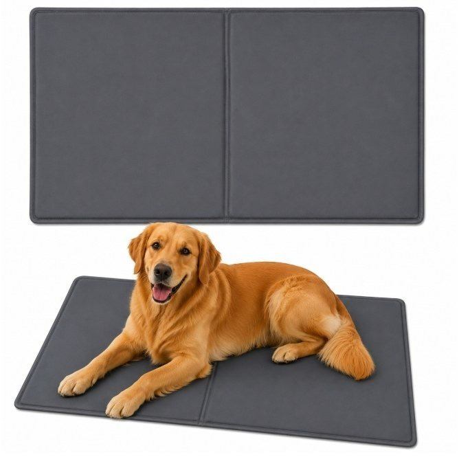 Cooling Mat For Dogs And Cats, 60x40 Cm, Foldable Pet Bed For Home, Car, And Summer Use