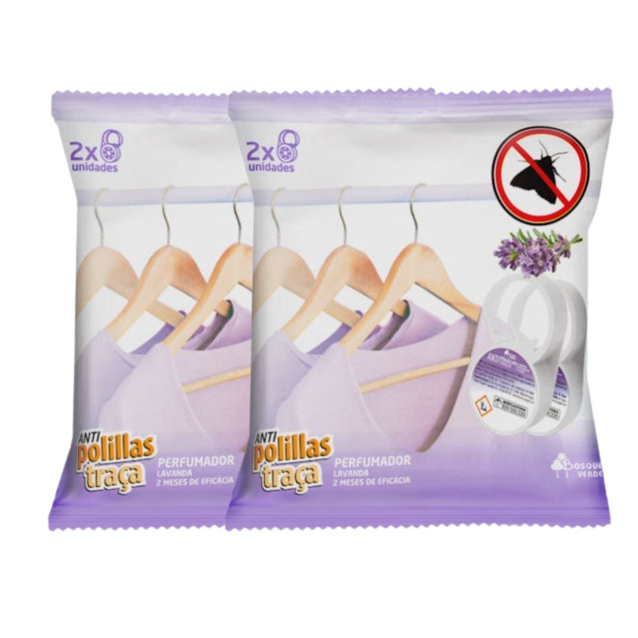 TEMU Colgador Ambientador Lavanda Pack 2 Paquetes 4 Colgadores, para armarios