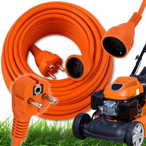 photo de l'article rallonge électrique 30m / 50m extérieur pour jardin et chantier, câble renforcée, 2x1,5 mm², prise et coupleur , isolation résistante, idéal bricolage et