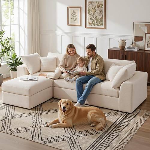 sofá modular cloud sin de 280 cm con móvil – de 3/4 plazas, sofá convertible extragrande de l, montaje y reubicación para , /