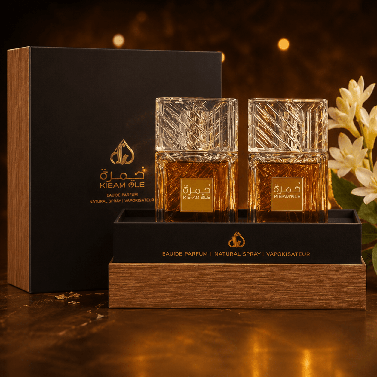 Perfume Gift Set 50ml×2 Eau De Parfum For Warm Spicy Fragrance