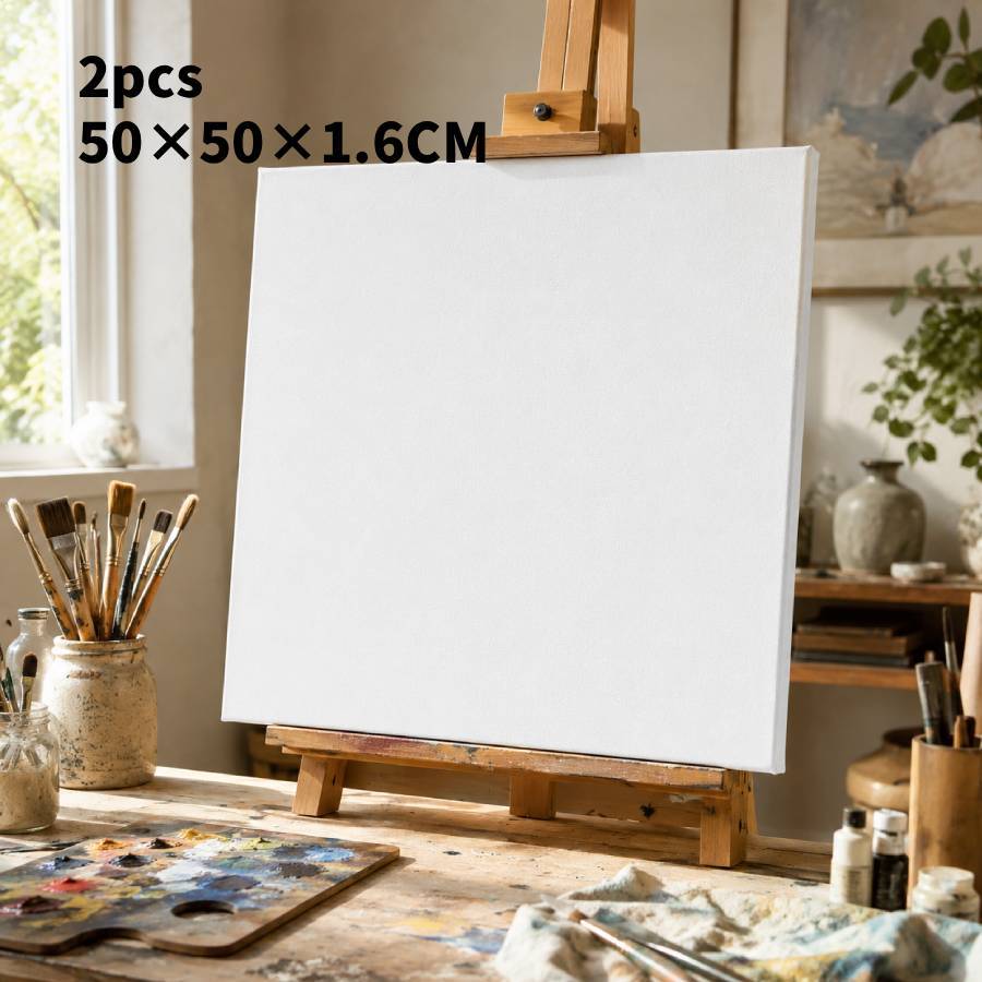 TEMU para | | Adecuado para Pintura al Óleo | Panel de Acrílico | de Madera | 100% Algodón | Marcos de 2 Unidades | Tamaños: 20×50CM, 30×60CM,