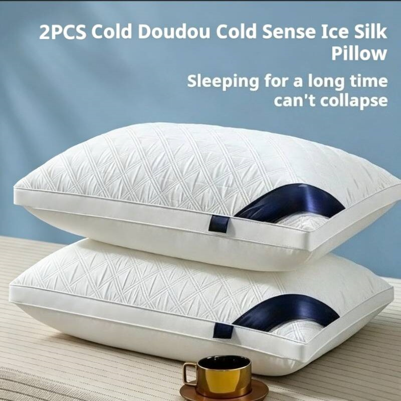 2pcs breathable tofu pillow ergonomic neck spine support sleep massage pillow core moisture wicking breathable   living room bedroom hotel home decor great as a holiday gift