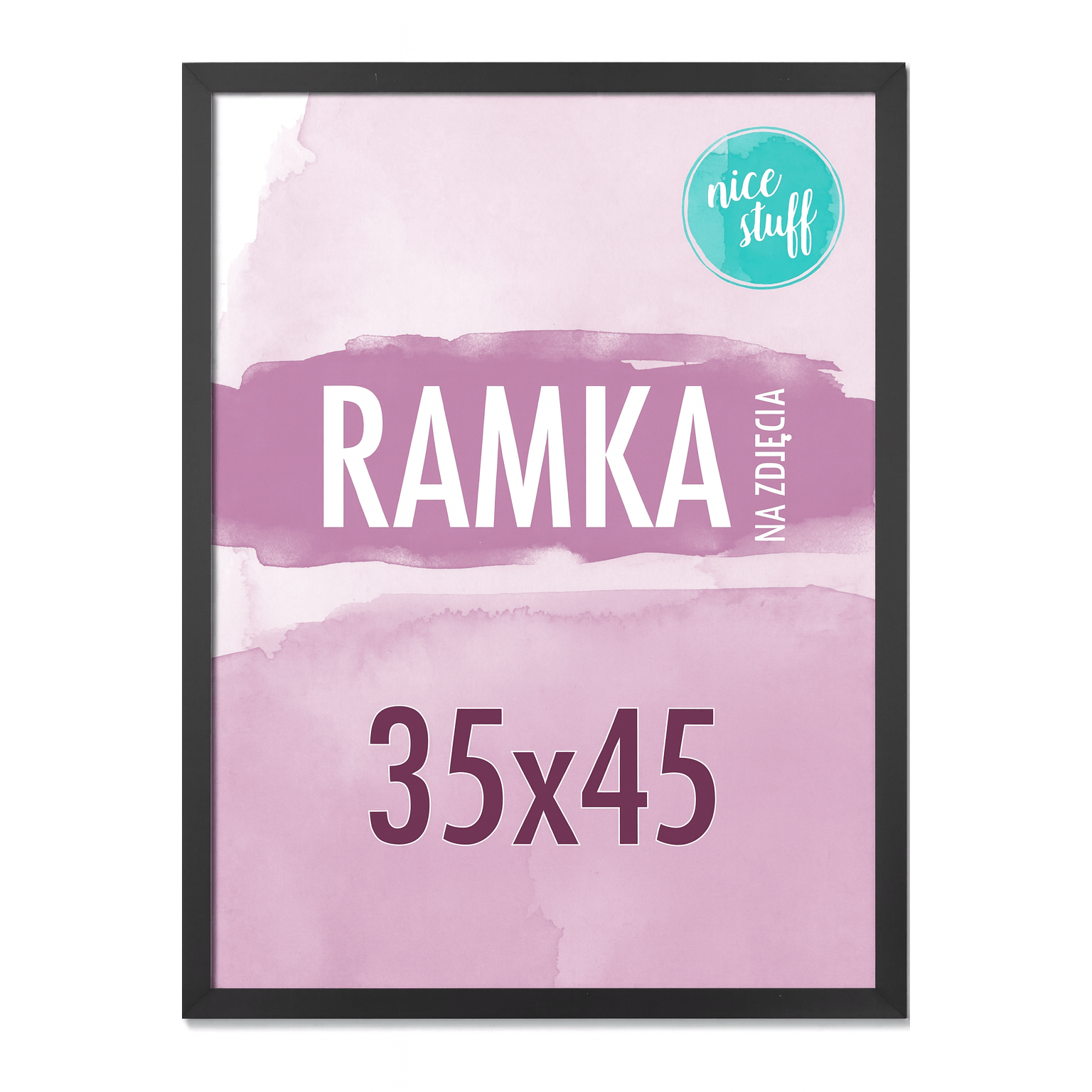 Image of Photo Frame 35x45, Black Mdf Picture Frame 35x45, Black