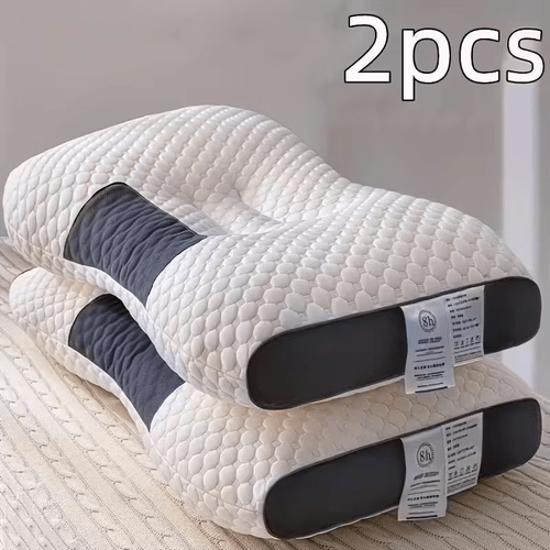 1/2pcs Sleep Neck Pillow, Design, Soft Bounce Pillow, Ergonomic Contour Pillows, Zipper Closure, , Breathable & Comfortable, Bed Pillow for Adults