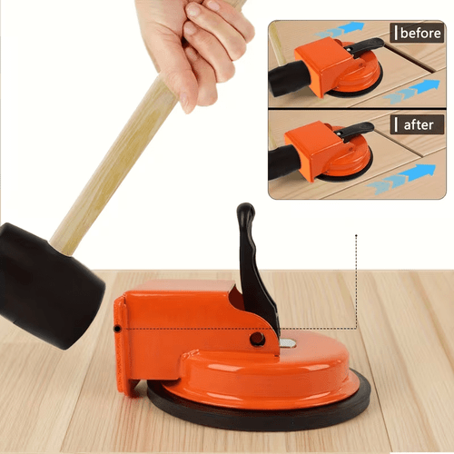 heavy duty iron suction cup floor repair tool 3 pads reinforced suction for tile spacer wood grain pvc porcelain glass floors professional flooring tool set for home toolbox