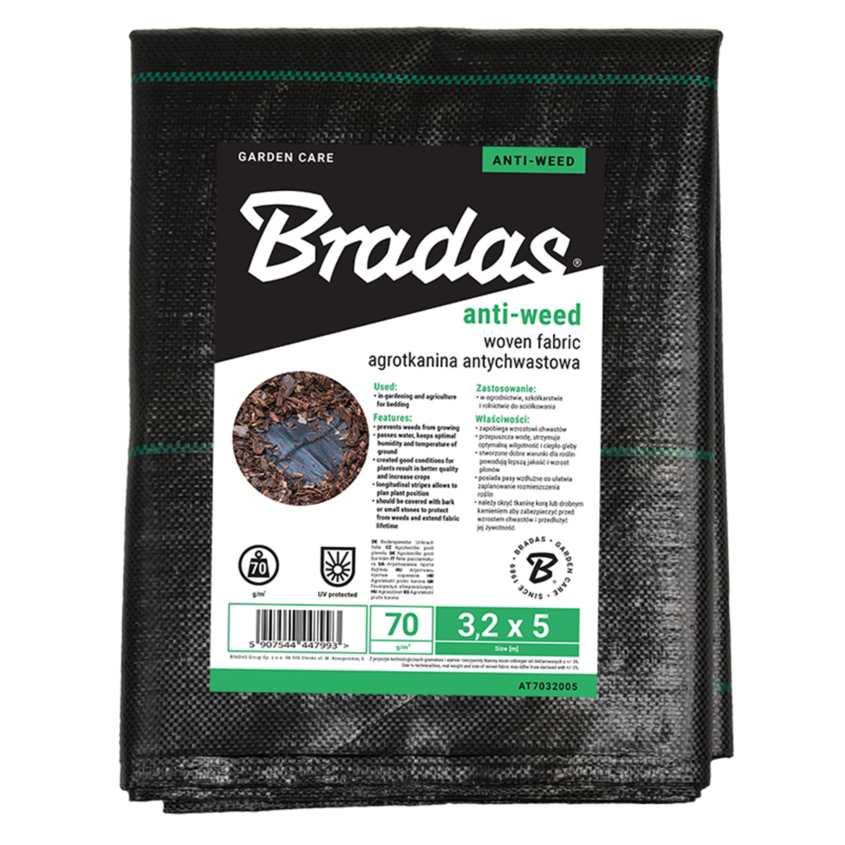 Weed Control Pp Fleece, 1.1x15m, Uv-resistant