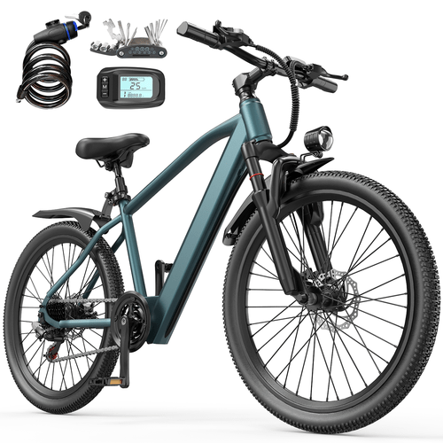 aairsk 26 electric mountain bike dual suspension e bike long range all terrain ride
