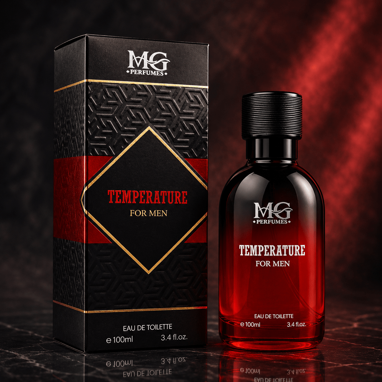 TEMU Everlyx - Temperature For Men MG Perfumes eau de toilette 100ml masculina con carácter y especiado con y elegante