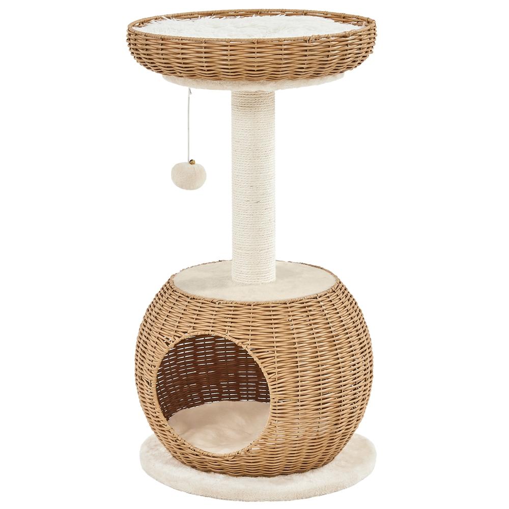 Costoffs Cat Tower Rattan Cat House