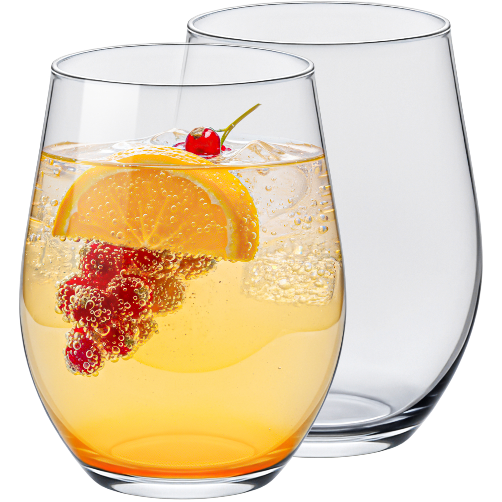 Image of 4-piece Drinking Glass Set – 500 Ml Dishwasher- Glasses, Large 0.5 L Glasses For Water, Juice, Wine & Cocktails, Durable Glass