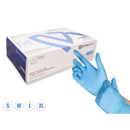 100 pack blue nitrile disposable gloves household cleaning disposable tattoo food mechanics catering hairdressing and nail art tools household box salon