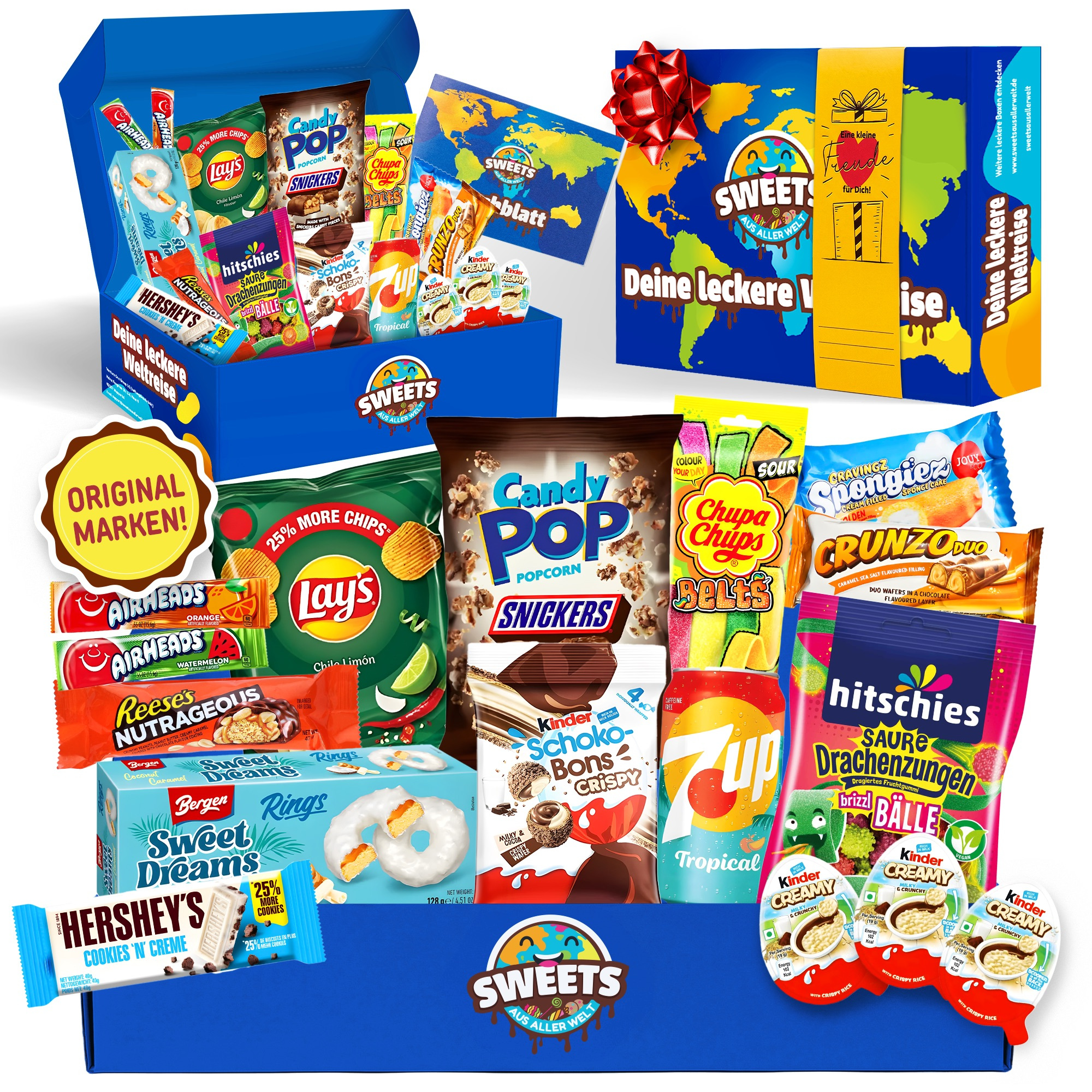 Image of American Candy Box With Delicious Usa Snacks - Sweets From Around The World - American Candy Box By Sweets From Around The World (large)