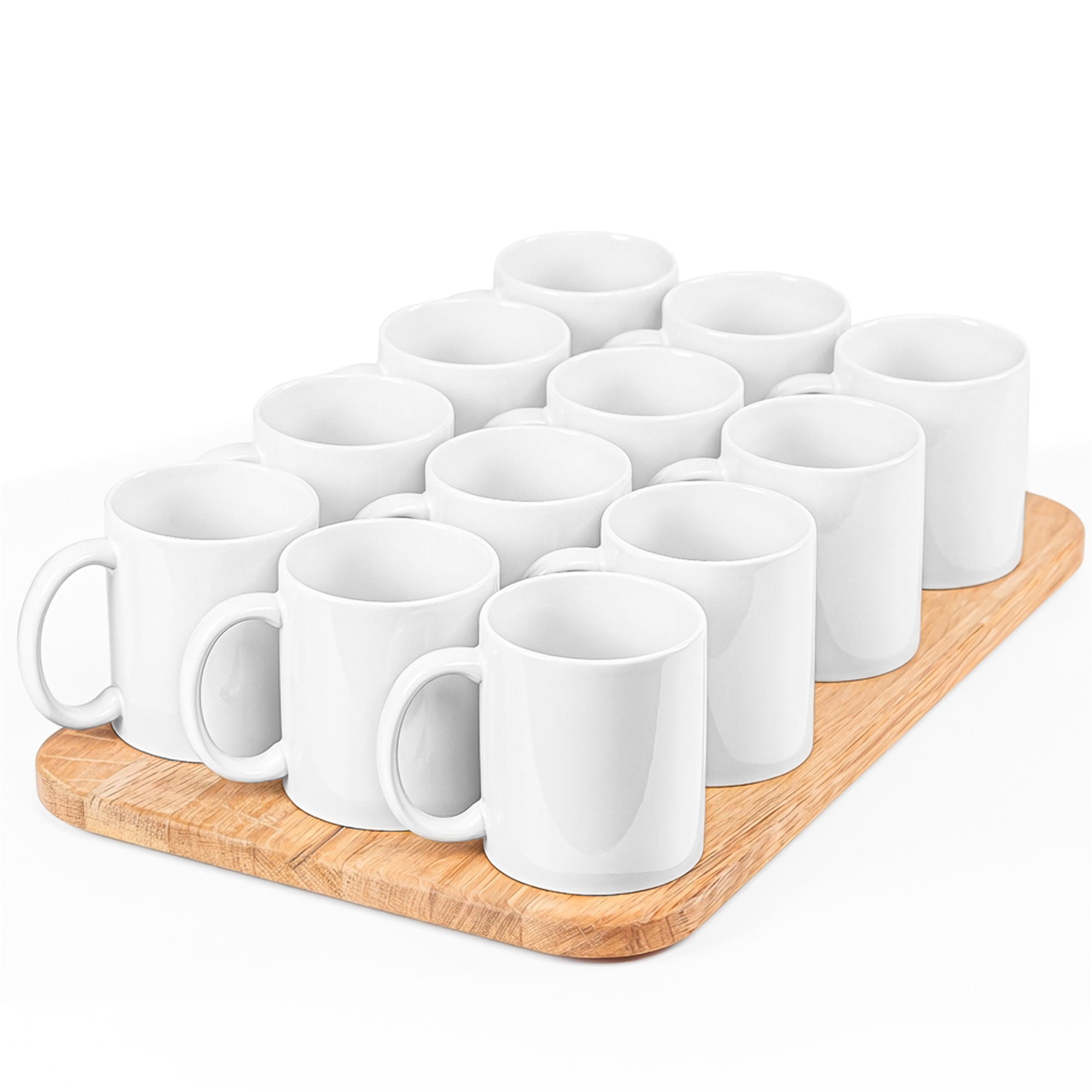 Coffee Cup Set - 350 Ml Porcelain Cups For Painting, Perfect For Creative Diy Ideas & - White Ceramic Cups