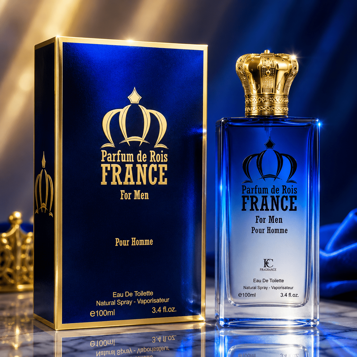 Everlyx - Parfum De France By Fragrance Couture 100ml - Elegant And Fragrance With And Fresh Notes - French Luxury And Masculine Distinction - Ideal For Men To
