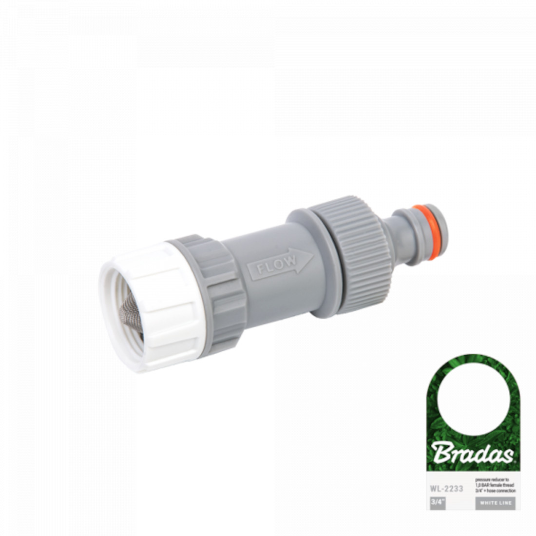 White Line Pressure Reducer Up To 1 Bar With Filter, 3/4" Internal Thread